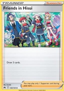 Friends in Hisui⁣ - Crown Zenith⁣ (Uncommon)⁣ [130]