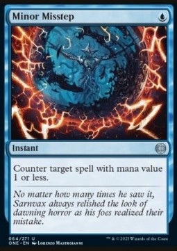 Minor Misstep⁣ - Phyrexia: All Will Be One⁣ (Uncommon)⁣ [64]