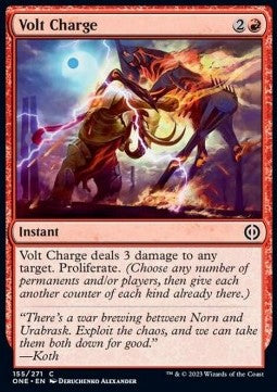 Volt Charge⁣ - Phyrexia: All Will Be One⁣ (Common)⁣ [155]