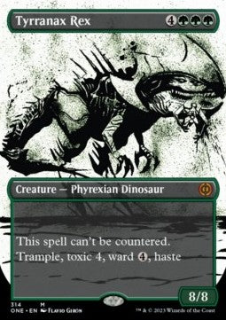 Tyrranax Rex (V.1)⁣ - Phyrexia: All Will Be One: Extras⁣ (Mythic)⁣ [314]