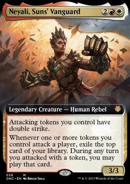 Neyali, Suns' Vanguard (V.1)⁣ - Commander: Phyrexia: All Will Be One: Extras⁣ (Mythic)⁣ [38]
