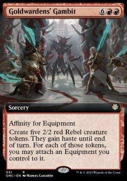 Goldwardens' Gambit⁣ - Commander: Phyrexia: All Will Be One: Extras⁣ (Rare)⁣ [51]