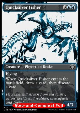 Quicksilver Fisher (V.2)⁣ - Phyrexia: All Will Be One: Extras⁣ (Common)⁣ [430]
