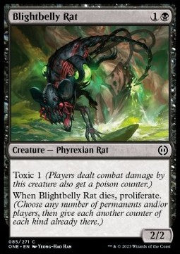 Blightbelly Rat⁣ - Phyrexia: All Will Be One⁣ (Common)⁣ [85]