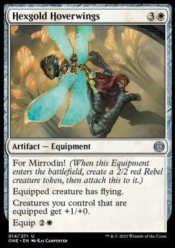 Hexgold Hoverwings⁣ - Phyrexia: All Will Be One⁣ (Uncommon)⁣ [14]