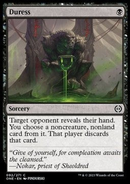 Duress⁣ - Phyrexia: All Will Be One⁣ (Common)⁣ [92]