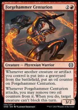 Forgehammer Centurion⁣ - Phyrexia: All Will Be One⁣ (Common)⁣ [130]