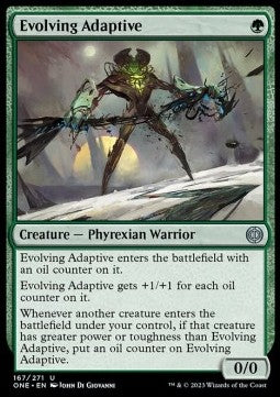 Evolving Adaptive⁣ - Phyrexia: All Will Be One⁣ (Uncommon)⁣ [167]