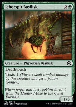 Ichorspit Basilisk⁣ - Phyrexia: All Will Be One⁣ (Common)⁣ [170]
