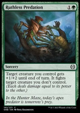Ruthless Predation⁣ - Phyrexia: All Will Be One⁣ (Common)⁣ [182]
