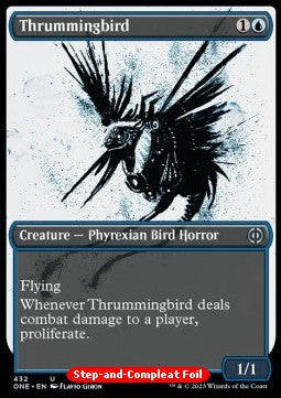 Thrummingbird (V.2)⁣ - Phyrexia: All Will Be One: Extras⁣ (Uncommon)⁣ [432]