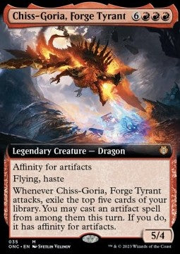 Chiss-Goria, Forge Tyrant⁣ - Commander: Phyrexia: All Will Be One: Extras⁣ (Mythic)⁣ [35]