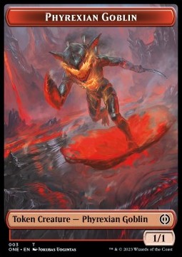 Phyrexian Goblin Token (R 1/1) // Phyrexian Mite Token (A 1/1)⁣ - Phyrexia: All Will Be One: Extras⁣ (Token)⁣ [T 3/11]