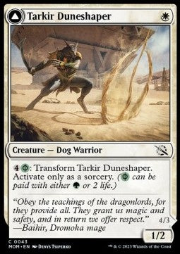 Tarkir Duneshaper // Burnished Dunestomper⁣ - March of the Machine⁣ (Common)⁣ [43]