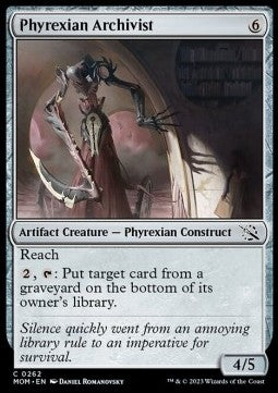 Phyrexian Archivist⁣ - March of the Machine⁣ (Common)⁣ [262]