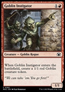 Goblin Instigator⁣ - Commander: March of the Machine⁣ (Common)⁣ [282]