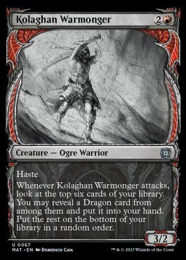 Kolaghan Warmonger (V.1)⁣ - March of the Machine: The Aftermath: Extras⁣ (Uncommon)⁣ [67]