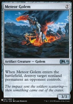 Meteor Golem⁣ - Secret Lair Commander Deck: From Cute to Brute⁣ (Uncommon)⁣ [241]