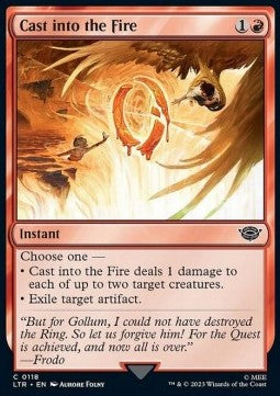 Cast into the Fire - The Lord of the Rings: Tales of Middle-earth (Common) [LTR-118]