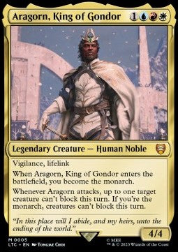 Aragorn, King of Gondor⁣ - Commander: The Lord of the Rings: Tales of Middle-earth⁣ (Mythic)⁣ [5]