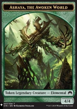 Ashaya, the Awoken World Token (G 4/4) // Wolf Token (G 2/2) - Secret Lair Commander Deck: From Cute to Brute (Token) [SLCFCB-T 7/13]