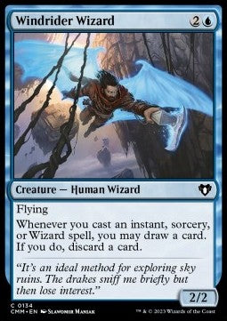 Windrider Wizard⁣ - Commander Masters⁣ (Common)⁣ [134]
