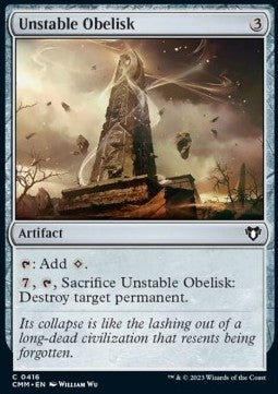 Unstable Obelisk⁣ - Commander Masters⁣ (Common)⁣ [416]