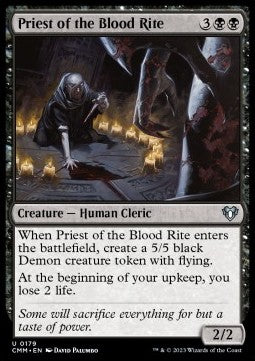 Priest of the Blood Rite⁣ - Commander Masters⁣ (Uncommon)⁣ [179]