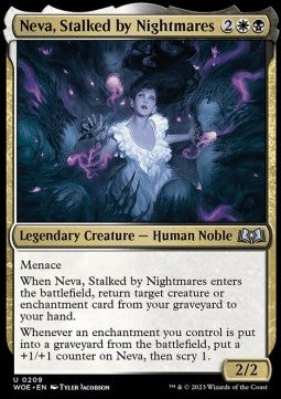 Neva, Stalked by Nightmares - Wilds of Eldraine (Uncommon) [WOE-209]
