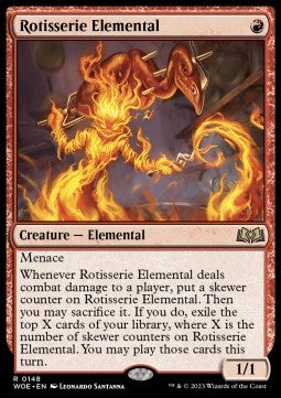 Rotisserie Elemental⁣ - Wilds of Eldraine⁣ (Rare)⁣ [148]