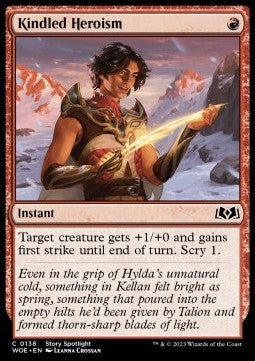 Kindled Heroism - Wilds of Eldraine (Common) [WOE-138]