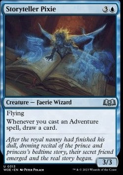 Storyteller Pixie⁣ - Wilds of Eldraine: Extras⁣ (Uncommon)⁣ [313]