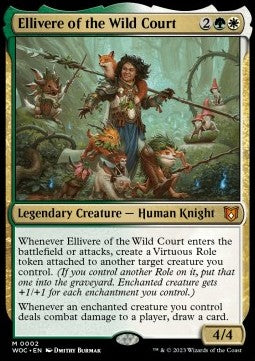 Ellivere of the Wild Court⁣ - Commander: Wilds of Eldraine⁣ (Mythic)⁣ [2]