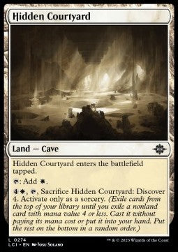 Hidden Courtyard⁣ - The Lost Caverns of Ixalan⁣ (Land)⁣ [274]