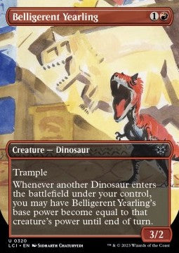 Belligerent Yearling⁣ - The Lost Caverns of Ixalan: Extras⁣ (Uncommon)⁣ [320]