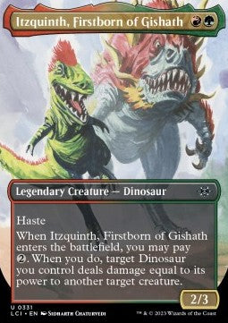 Itzquinth, Firstborn of Gishath⁣ - The Lost Caverns of Ixalan: Extras⁣ (Uncommon)⁣ [331]