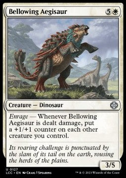 Bellowing Aegisaur⁣ - Commander: The Lost Caverns of Ixalan⁣ (Uncommon)⁣ [127]
