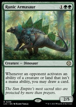 Runic Armasaur⁣ - Commander: The Lost Caverns of Ixalan⁣ (Rare)⁣ [256]