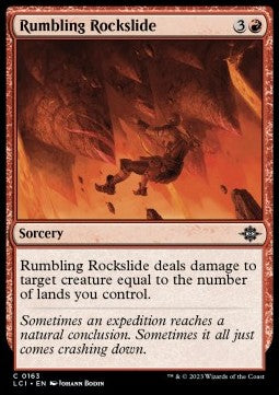Rumbling Rockslide⁣ - The Lost Caverns of Ixalan⁣ (Common)⁣ [163]