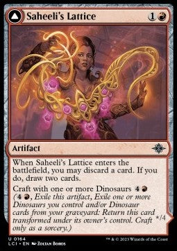 Saheeli's Lattice // Mastercraft Raptor⁣ - The Lost Caverns of Ixalan⁣ (Uncommon)⁣ [164]