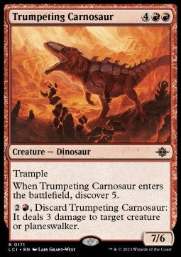 Trumpeting Carnosaur⁣ - The Lost Caverns of Ixalan⁣ (Rare)⁣ [171]