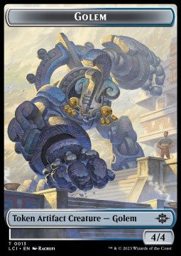 Golem Token (Artifact 4/4) - The Lost Caverns of Ixalan: Tokens (Token) [TLCI-T13]
