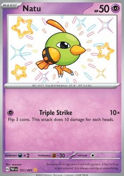 Natu⁣ - Paldean Fates⁣ (Shiny Rare)⁣ [151]