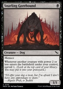 Snarling Gorehound⁣ - Murders at Karlov Manor⁣ (Common)⁣ [105]