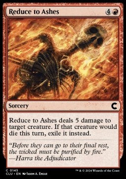 Reduce to Ashes⁣ - Ravnica: Cluedo Edition⁣ (Common)⁣ [145]