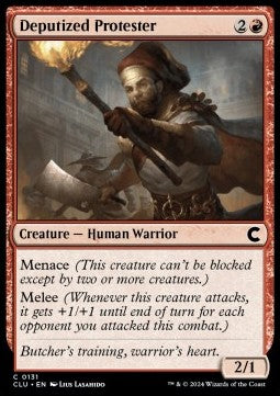 Deputized Protester⁣ - Ravnica: Cluedo Edition⁣ (Common)⁣ [131]
