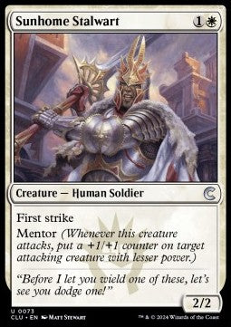 Sunhome Stalwart - Ravnica: Cluedo Edition (Uncommon) [CLU-73]