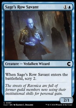 Sage's Row Savant - Ravnica: Cluedo Edition (Common) [CLU-97]