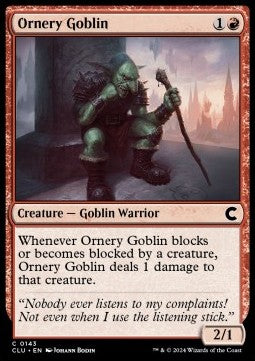 Ornery Goblin⁣ - Ravnica: Cluedo Edition⁣ (Common)⁣ [143]