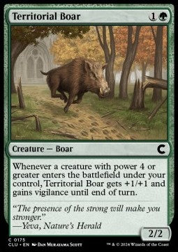 Territorial Boar⁣ - Ravnica: Cluedo Edition⁣ (Common)⁣ [175]